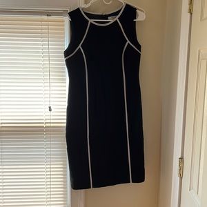 Kasper Black and White Dress